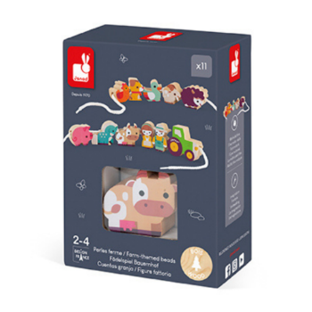 Slika Drvena igračka za nizanje - Farma