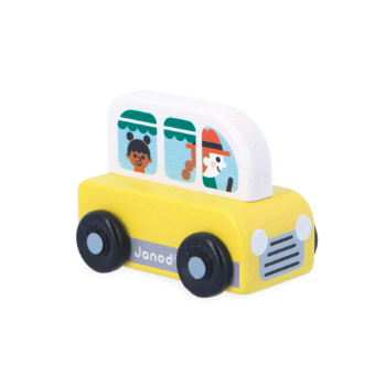 Slika Drveni autić - Žuti kombi