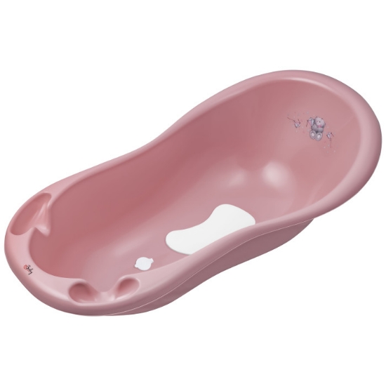 Slika Maltex kadica s čepom anti-slip 100 cm - Bear Dusty Pink