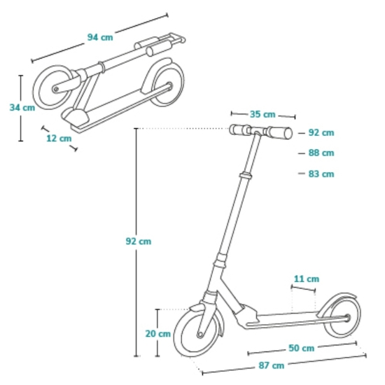 Slika Romobil Luca, Crni Graphite Lionelo 