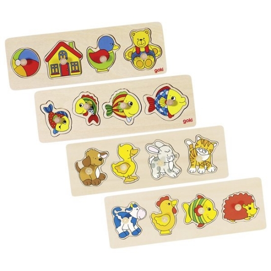 Slika Drvene Puzzle Igračka Goki 