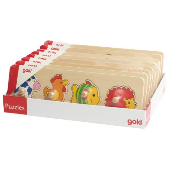 Slika Drvene Puzzle Igračka Goki 