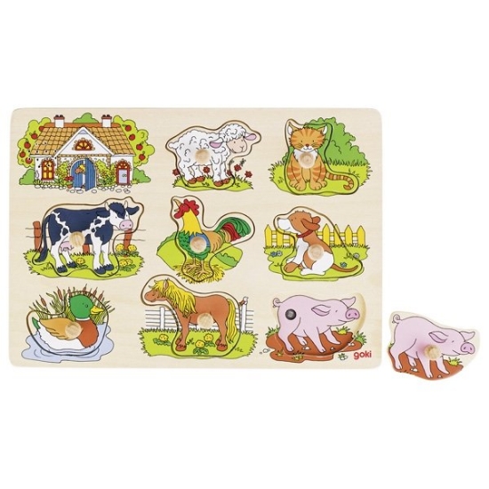 Slika Puzzle Sa Zvukom Životinje Na Farmi Goki 