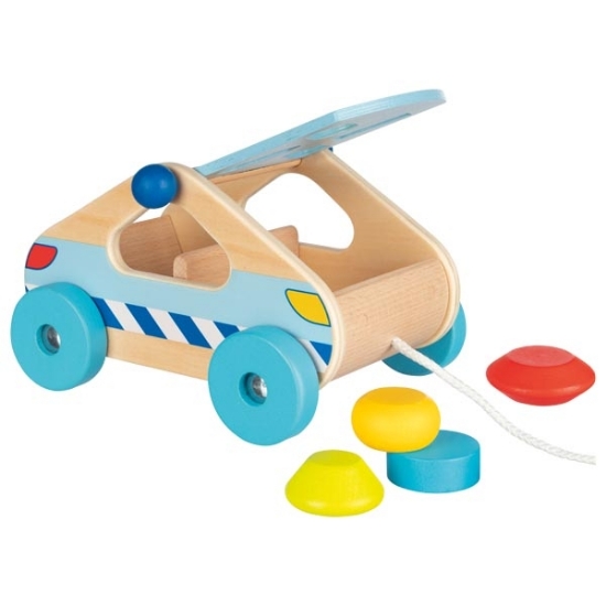 Slika Sort box -  pull along car Goki 