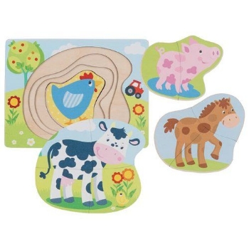 Slika Puzzle Farm animals 57386 Goki 