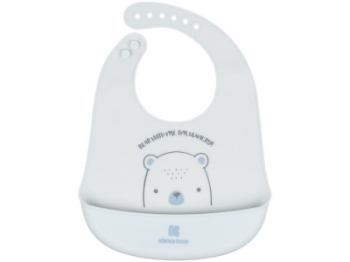 Slika Silikonski Podbradak Bear With Me - Plava Kikka Boo