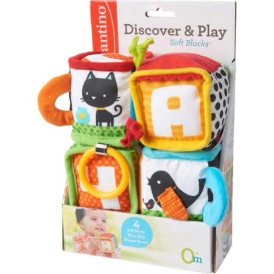 Slika Mekane kocke za igru Discover & Play Soft Blocks Infantino 