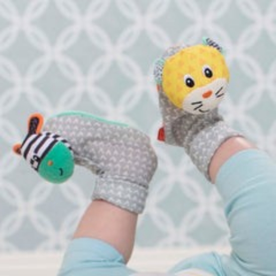 Slika Zvečka šlapice - Zebra and Cheetah Infantino 