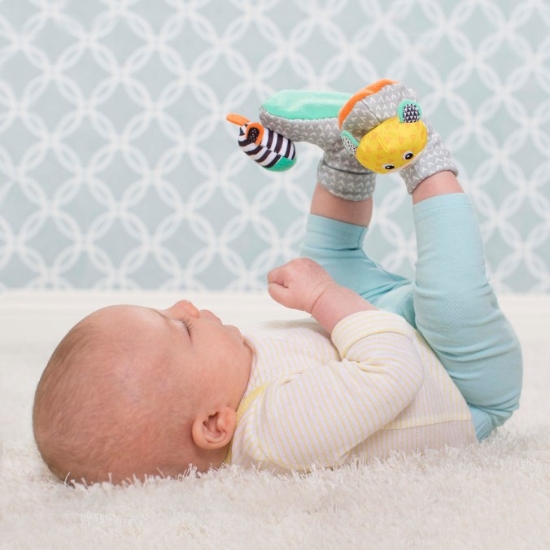 Slika Zvečka šlapice - Zebra and Cheetah Infantino 