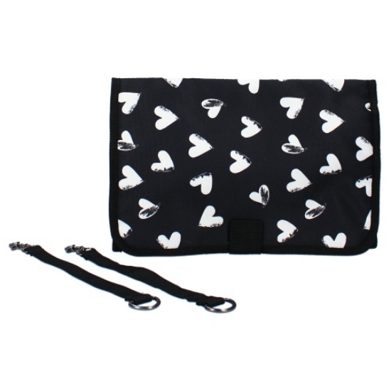 Slika Torba Black & White - Black/hearts Kidzroom 