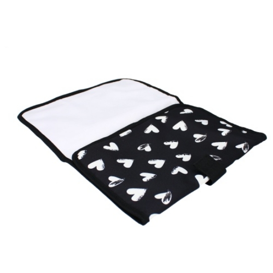 Slika Torba Black & White - Black/hearts Kidzroom 