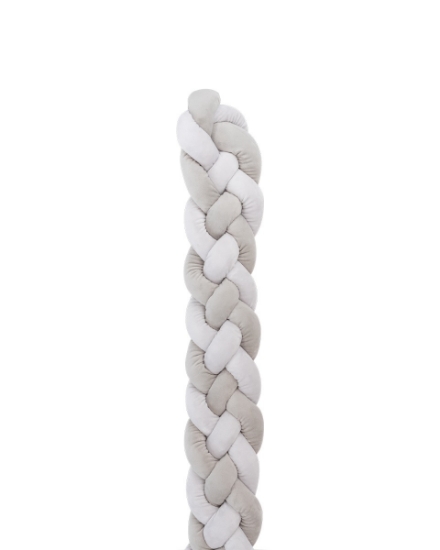 Slika Ogradica pletenica 4-Braids 180x15 cm - Grey Kikka Boo
