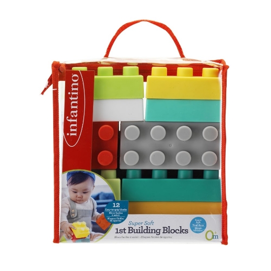 Slika Kocke 1st Building blocks - 12 kom Infantino 