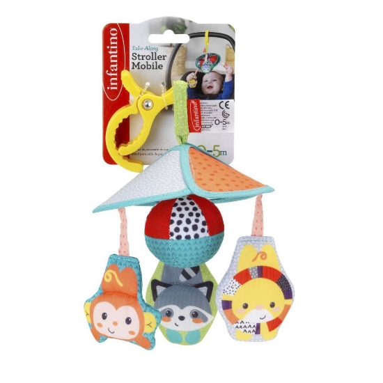 Slika Muzički vrtuljak Take Along Stroller Mobile - Animals Infantino 