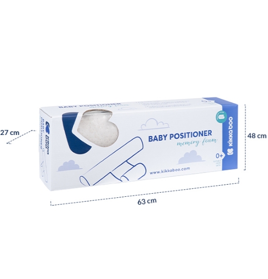 Slika  Bočna zaštita za novorođenče Newborn Positioner Memory Foam - Bijela Kikka Boo