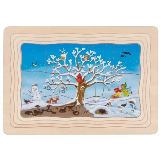 Slika Puzzle 4kom - My apple tree 57346 Goki 
