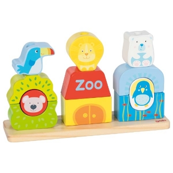 Slika Slagalica - Stacking game Zoo 58356 Goki 