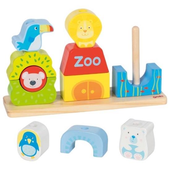 Slika Slagalica - Stacking game Zoo 58356 Goki 
