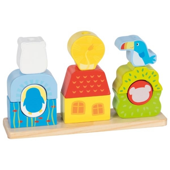 Slika Slagalica - Stacking game Zoo 58356 Goki 