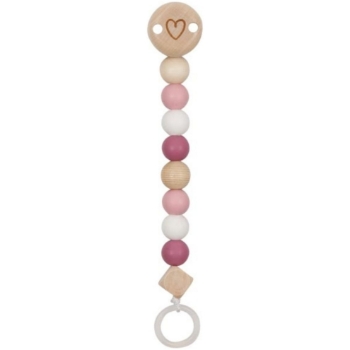 Slika Drveni Lančić Za Dudu Heart - Roza 65240 Goki 