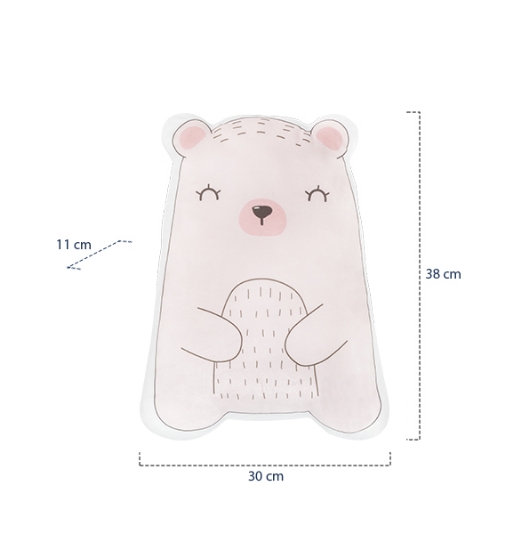 Slika Plišana igračka/jastuk Bear with Me - Pink Kikka Boo 