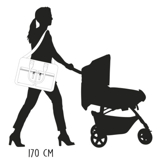 Slika Torba Care Vienna Hello Little One - Grey Kidzroom 