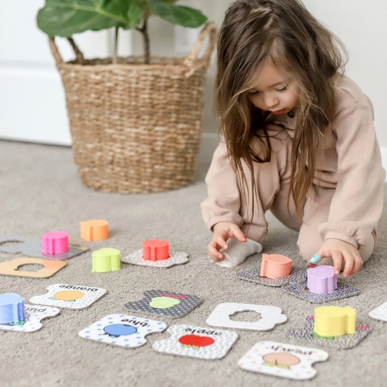 Slika Slagalica My First Sensory & Shapes Puzzle Set Infantino 