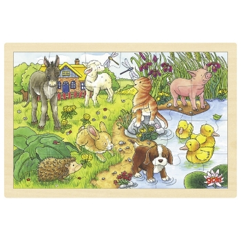 Prikažite detalje za Puzzle - Baby animals Goki  Slika Puzzle - Baby animals Goki