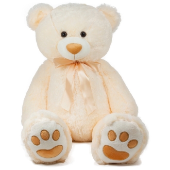 Slika Plišana igračka medvjedić s mašnom - Ecru Amek 