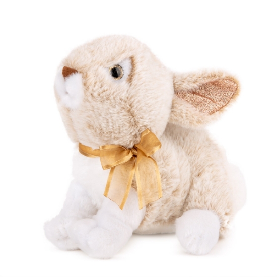 Slika Plišana igračka zec s mašnom 17 cm - Beige Amek 