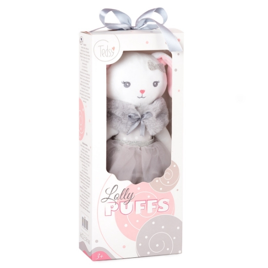 Slika Plišana igračka Lolly puffs Zec 32 cm - Grey Amek 
