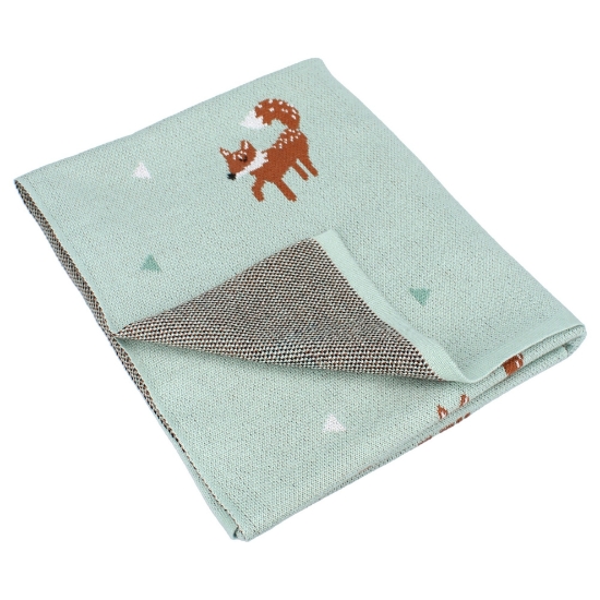 Slika Dekica Sweet Snuggles 100 x 80 cm - Zelena Fox Kidzroom 