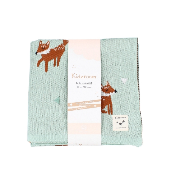 Slika Dekica Sweet Snuggles 100 x 80 cm - Zelena Fox Kidzroom 
