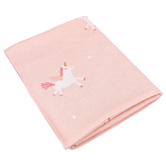 Slika Dekica Sweet Snuggles 100 x 80 cm - Pink Unicorn Kidzroom 