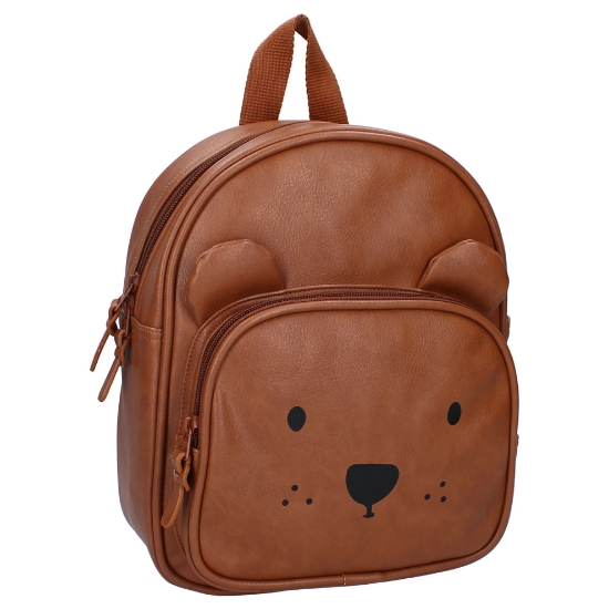 Slika Dječji ruksak Porto Beary Excited - Cognac Kidzroom 