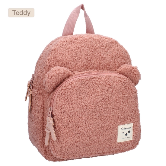 Slika Dječji ruksak Porto Beary Excited Teddy - Pink Kidzroom 