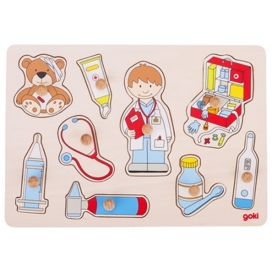 Slika Puzzle Lift-out At the doctor's 57748 Goki 
