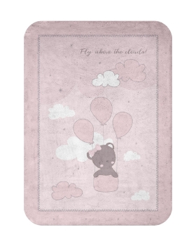 Slika  Deka Soft 110x140 - Dream Big Pink Kikka Boo