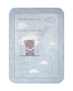 Slika Deka Soft 80x110 - Dream Big Blue Kikka Boo
