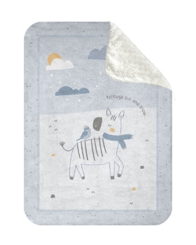 Slika Deka Soft Sherpa 110x140 - Stripy Friends Kikka Boo