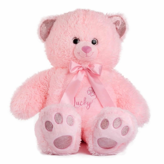 Slika Plišana igračka Medvjedić s vezom 100 cm - Pink Amek 