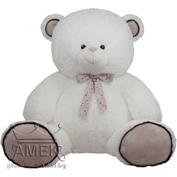 Slika Plišana igračka medvjedić s mašnom 68 cm - White Amek 