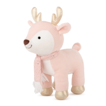 Slika Plišana igračka Deer with Golden Horns 25 cm - Pink Amek 