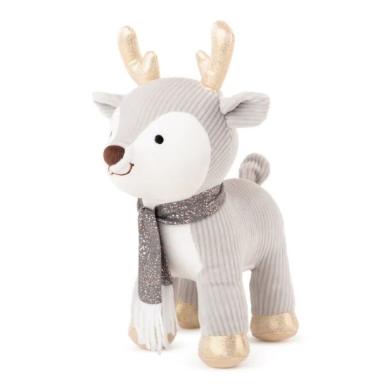 Slika Plišana igračka Deer with Golden Horns 25 cm - Siva Amek 