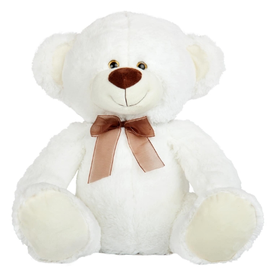 Slika Plišana igračka medvjedić s mašnom 45 cm - White Amek 