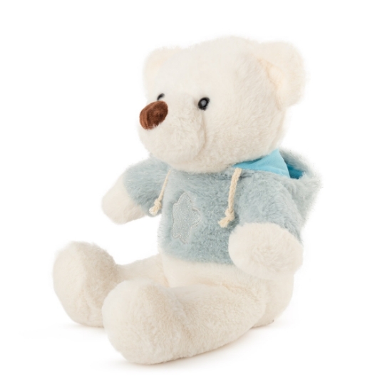 Slika Plišana igračka Bear with blue blouse 29 cm - White Amek 