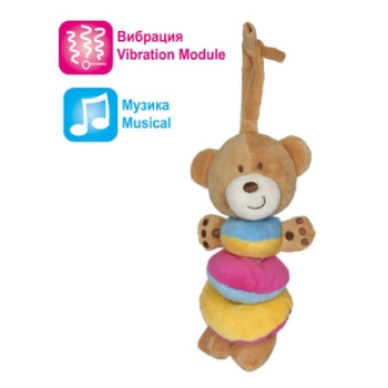 Slika Plišana igračka Baby toy with laughter and vibration - Bear Amek 