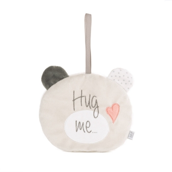 Slika Plišana igračka i vezica za dud Bear Hug Me 16 cm - Pink Amek 