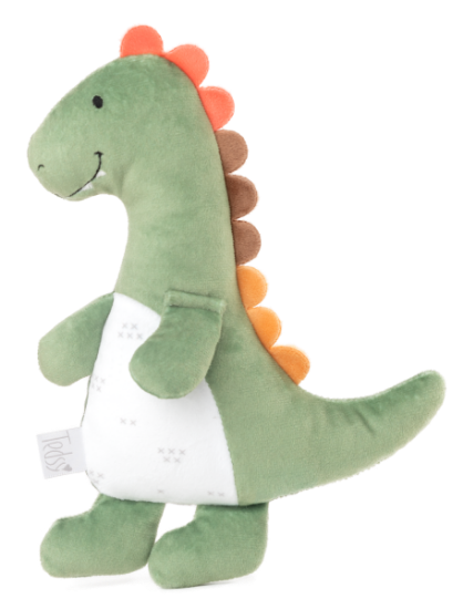 Slika Plišana igračka i zvečka Dinosaur Trexy 20 cm - Green Amek 