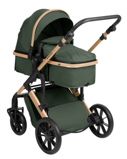 Slika Kolica 3u1 Darling + košara + autosjedalica - Army Green 2024 Kikka Boo